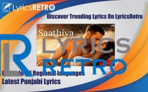 Saathiya Lyrics